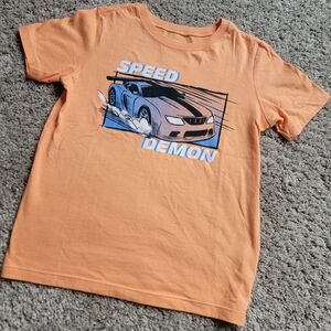 Orange Speed Demon Kids T-Shirt